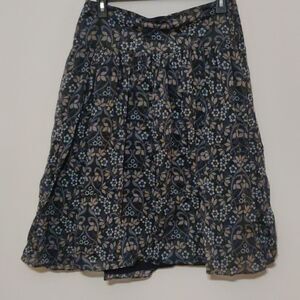 Banana Republic A Line Floral Print Skirt